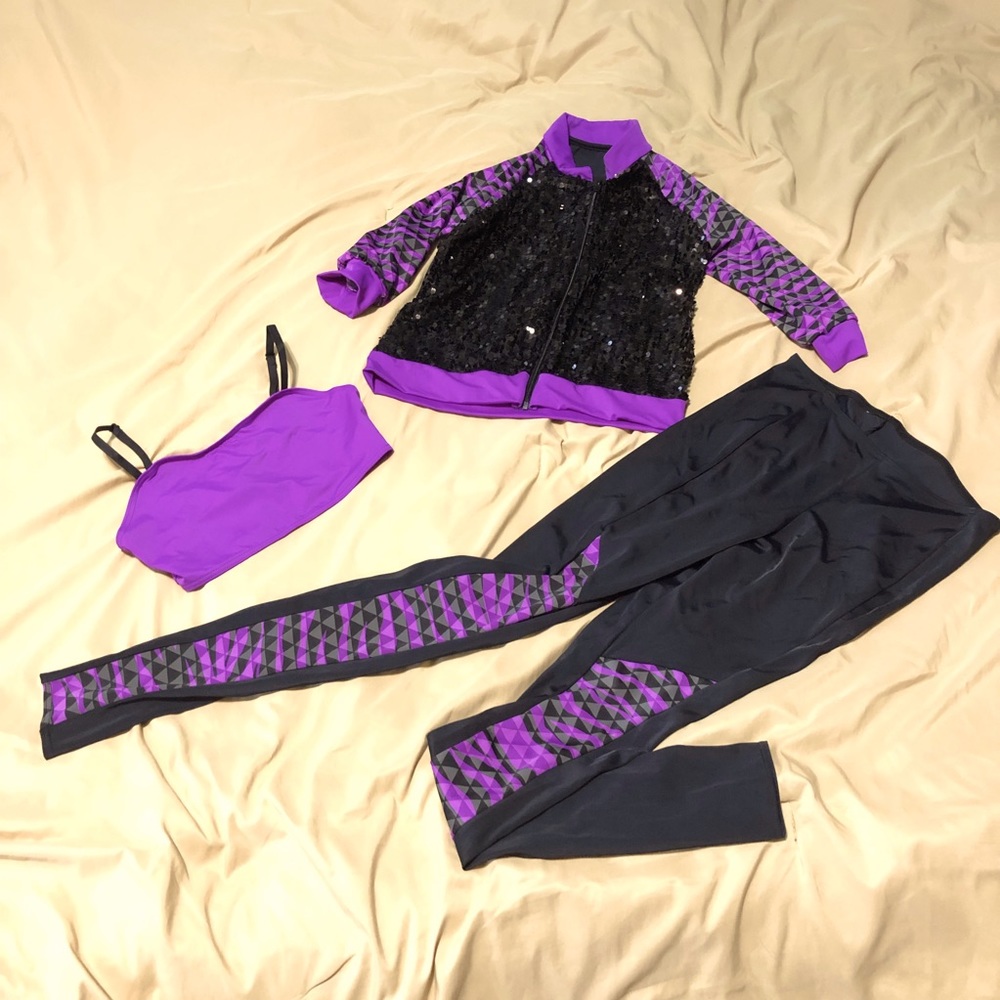 Dance outfit hiphop dancer costume 3pc